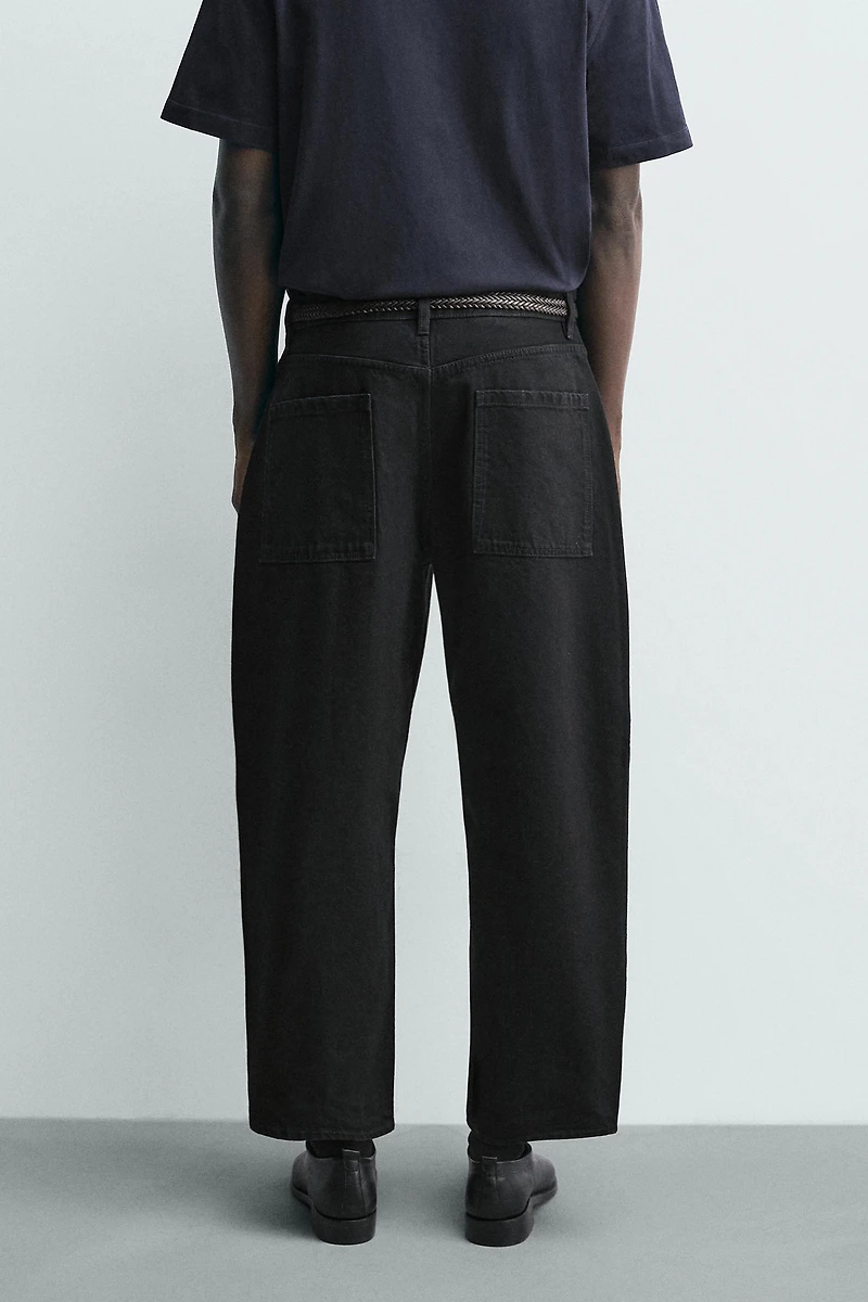 TAPERED WIDE FIT JEANS