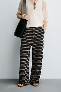 PANTALON JACQUARD AJOURÉ