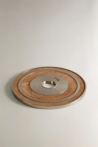 WOODEN DISC WEIGHT SET (SET OF 2)