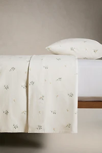 DRAP DE DESSUS IMPRIMÉ FEUILLES
