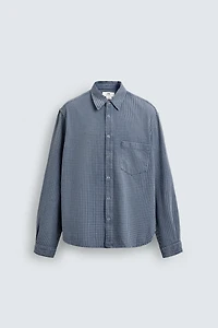 RELAXED FIT PLAID SHIRT