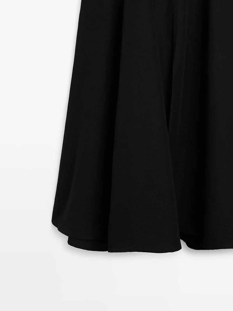 Long contrast dress
