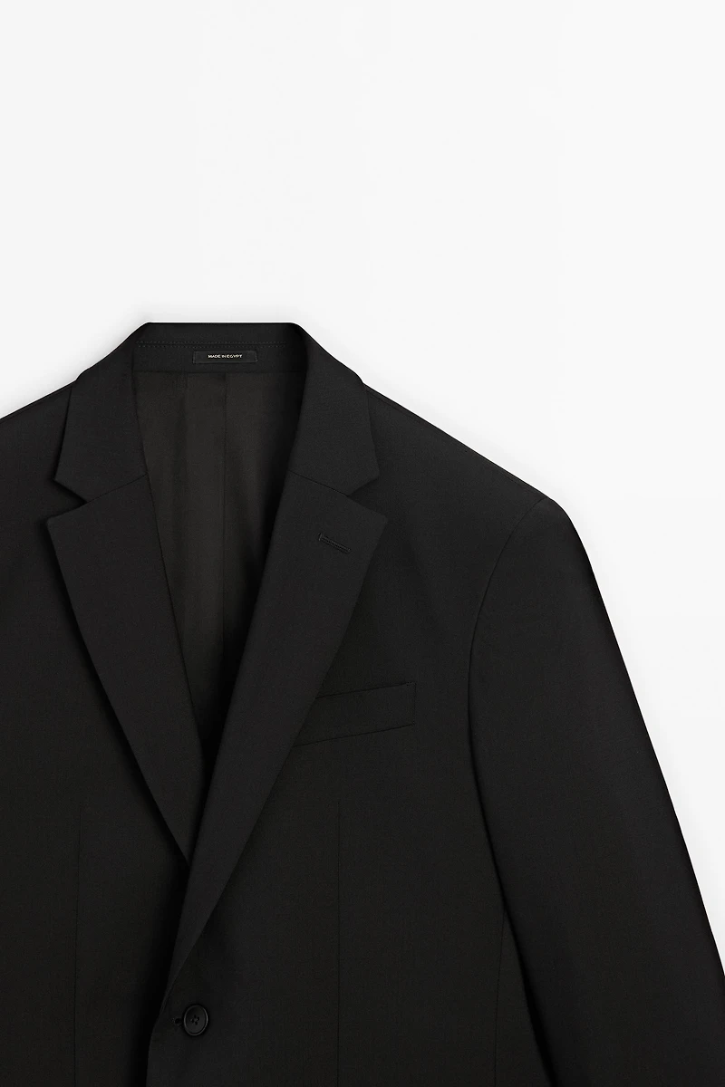 100% cool wool suit blazer