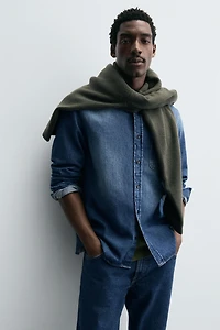 CHEMISE EN JEAN DÉLAVÉE