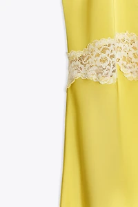 LACE LINGERIE MIDI DRESS