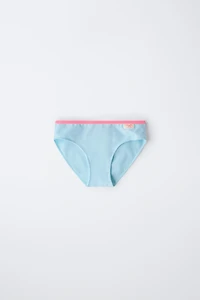 AGES 6-14 / SIX-PACK OF BRIEFS WITH FLUORESCENT DETAILS