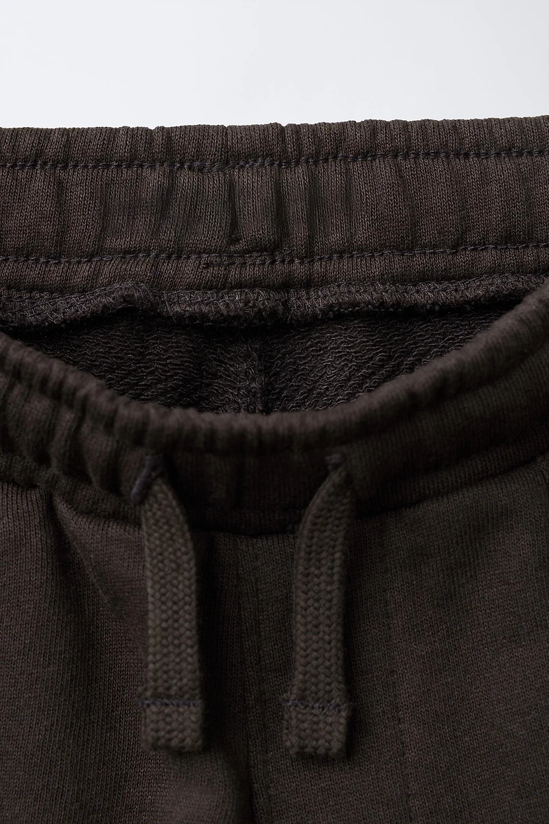 PANTALON DE JOGGING EN MOLLETON ET MATIÈRES VARIÉES