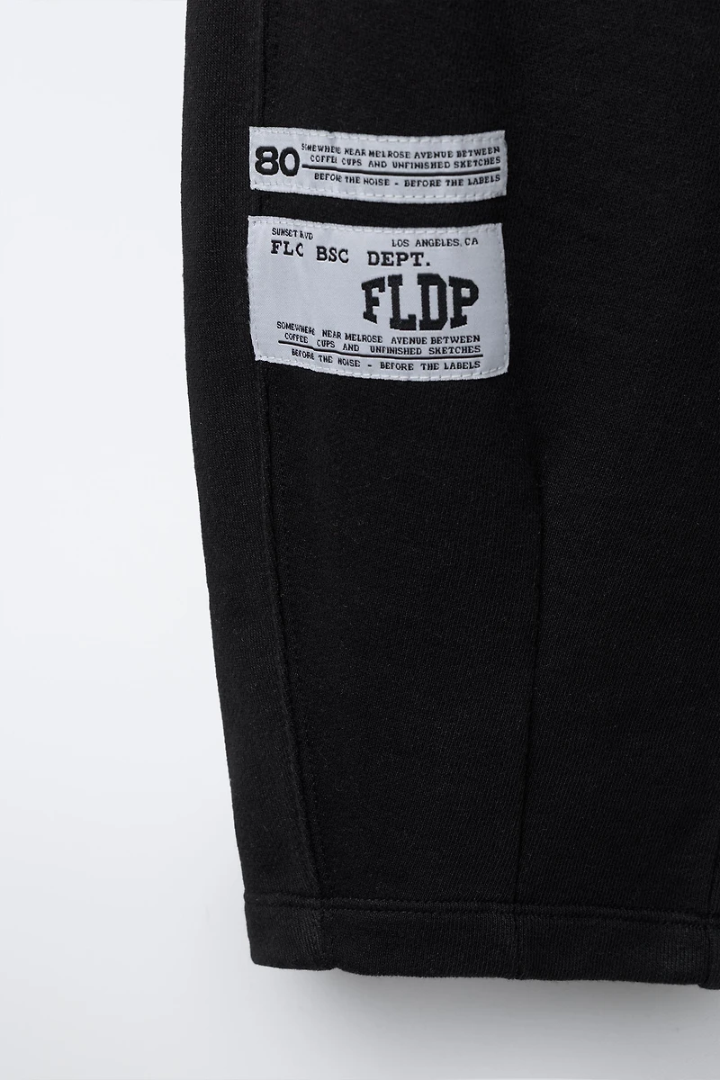 BARREL PANTS WITH LABEL