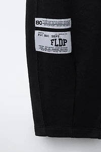 BARREL PANTS WITH LABEL