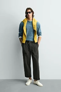 STRIPED JACQUARD T-SHIRT
