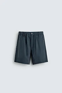 WASHED EFFECT RELAXED FIT SHORTS