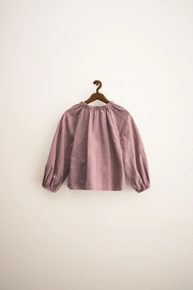 ZARA TIMELESS - BLOUSE BRODERIE SUISSE