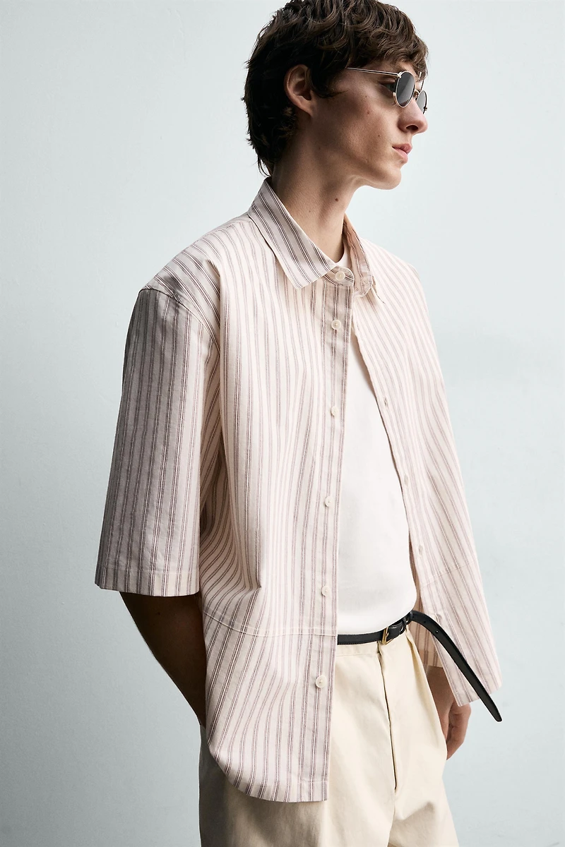 RELAXED FIT STRIPED SHIRT