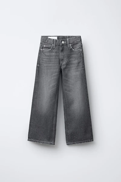 SPARKLY WIDE LEG JEANS