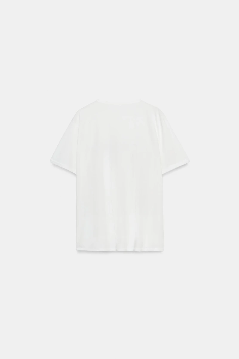 TEXT PRINT OVERSIZED T-SHIRT