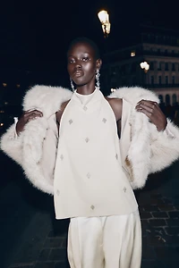 TOP HALTER À FANTAISIE