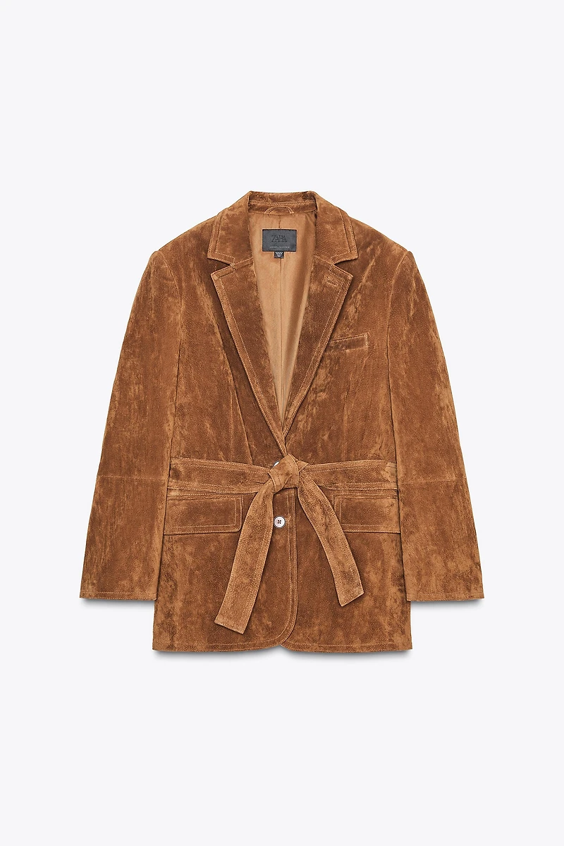 SUEDE LEATHER BLAZER