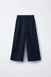 PANTALON INTERLOCK À JAMBES LARGES