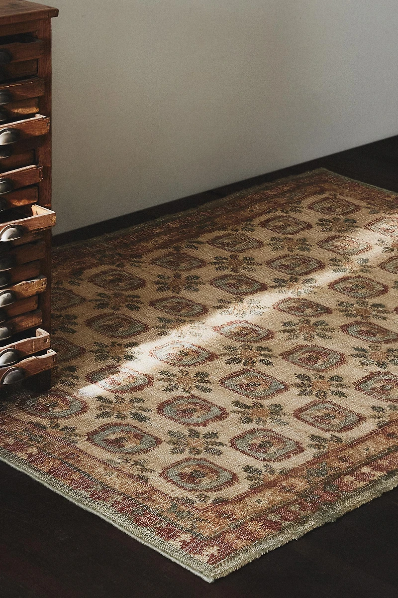 VINTAGE DESIGN JUTE AREA RUG