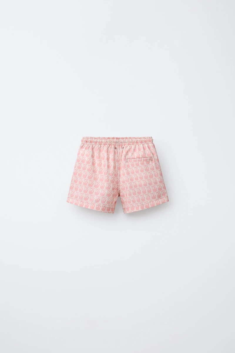 2-6 YEARS/ PALM TREE SWIM SHORTS