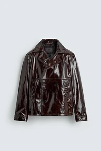 BLOUSON EN CUIR BRILLANT