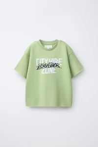 GRAFFITI SHORT SLEEVE SWEATSHIRT