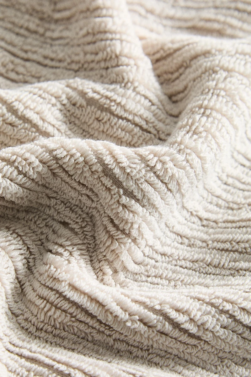 SERVIETTE DE BAIN TEXTURE CÔTELÉE