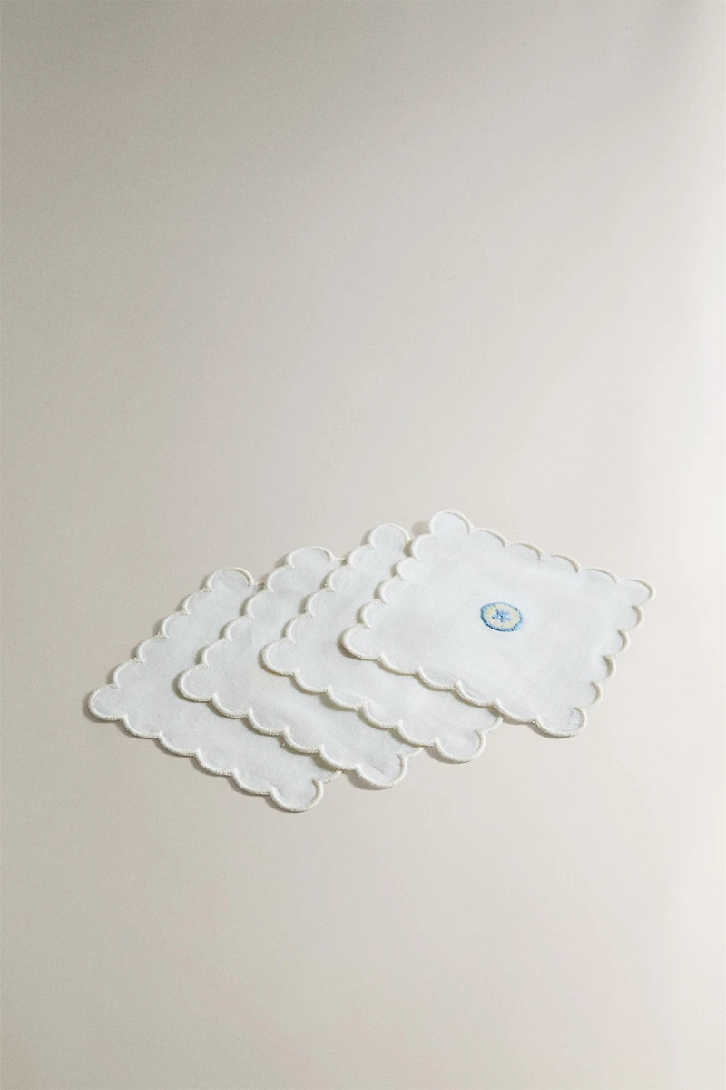 RAMIE SHELL COASTER SET (PACK OF 4)