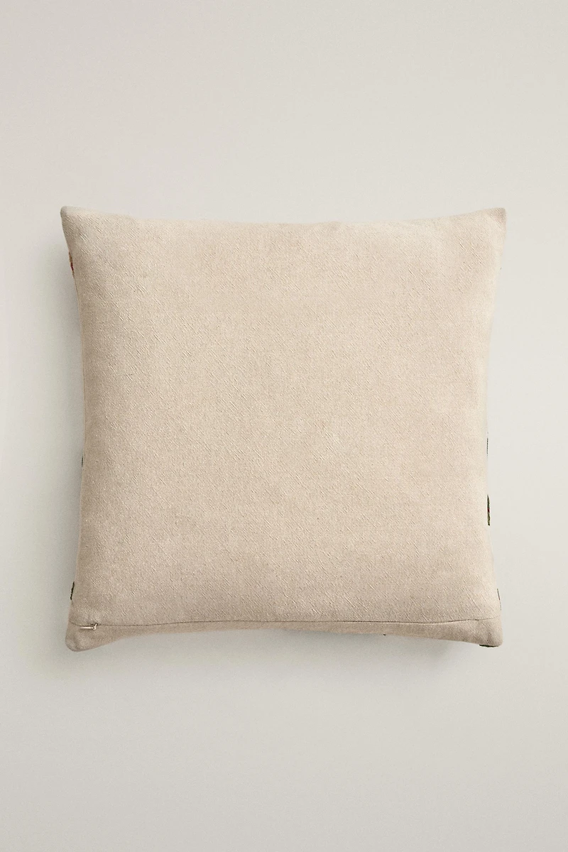 HOUSSE DE COUSSIN FLEURS