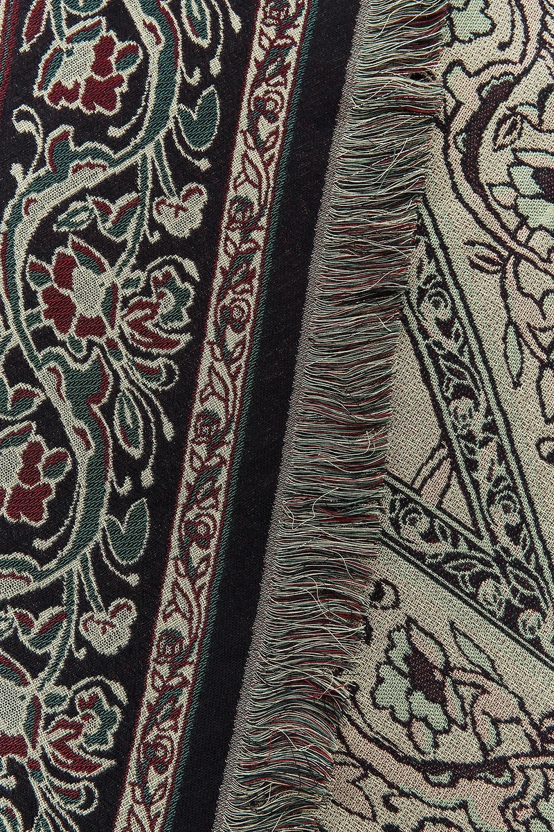 METALLIC THREAD PRINTED SCARF
