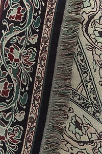 METALLIC THREAD PRINTED SCARF