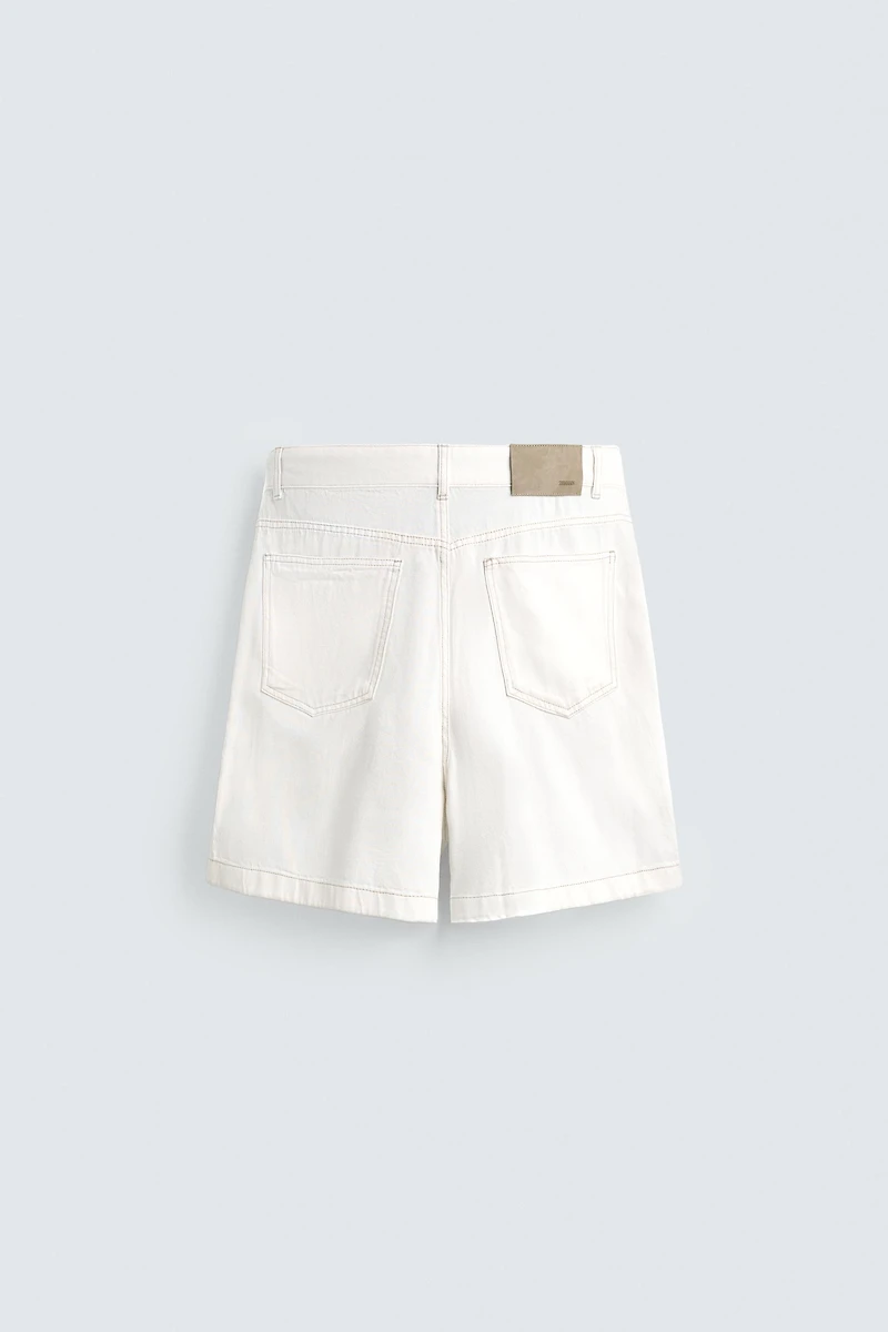 SHORT RELAXED FIT EN LYOCELL MÉLANGÉ