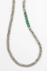 Mixed bead detail necklace