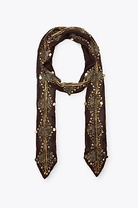 BEADED SEQUIN SCARF