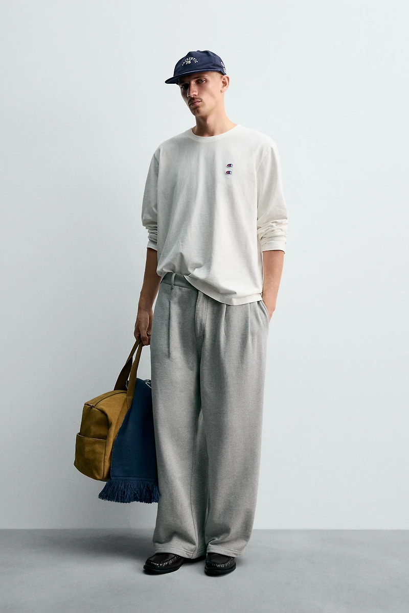 PANTALON COUPE DÉCONTRACTÉE PLIS CHAMPION ® X ZARA