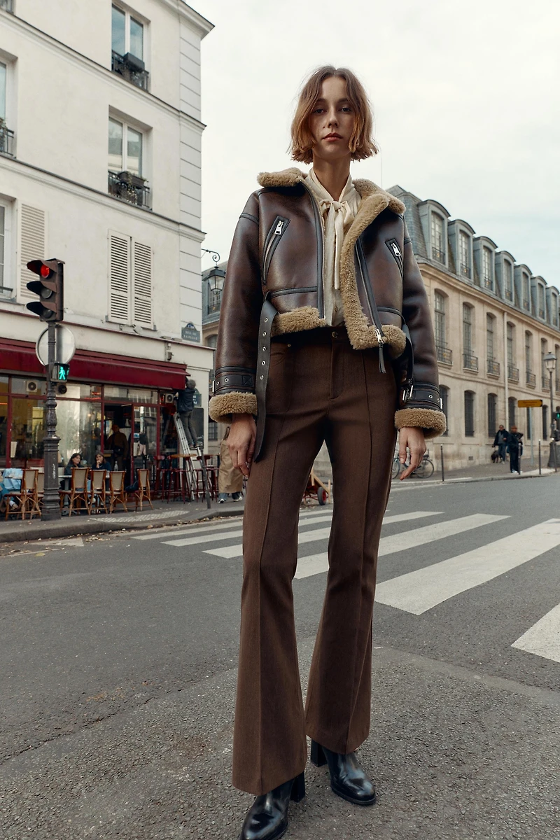 HIGH-WAISTED FLARE PANTS