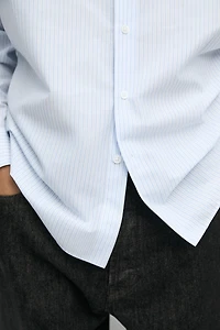 100% cotton regular fit striped shirt