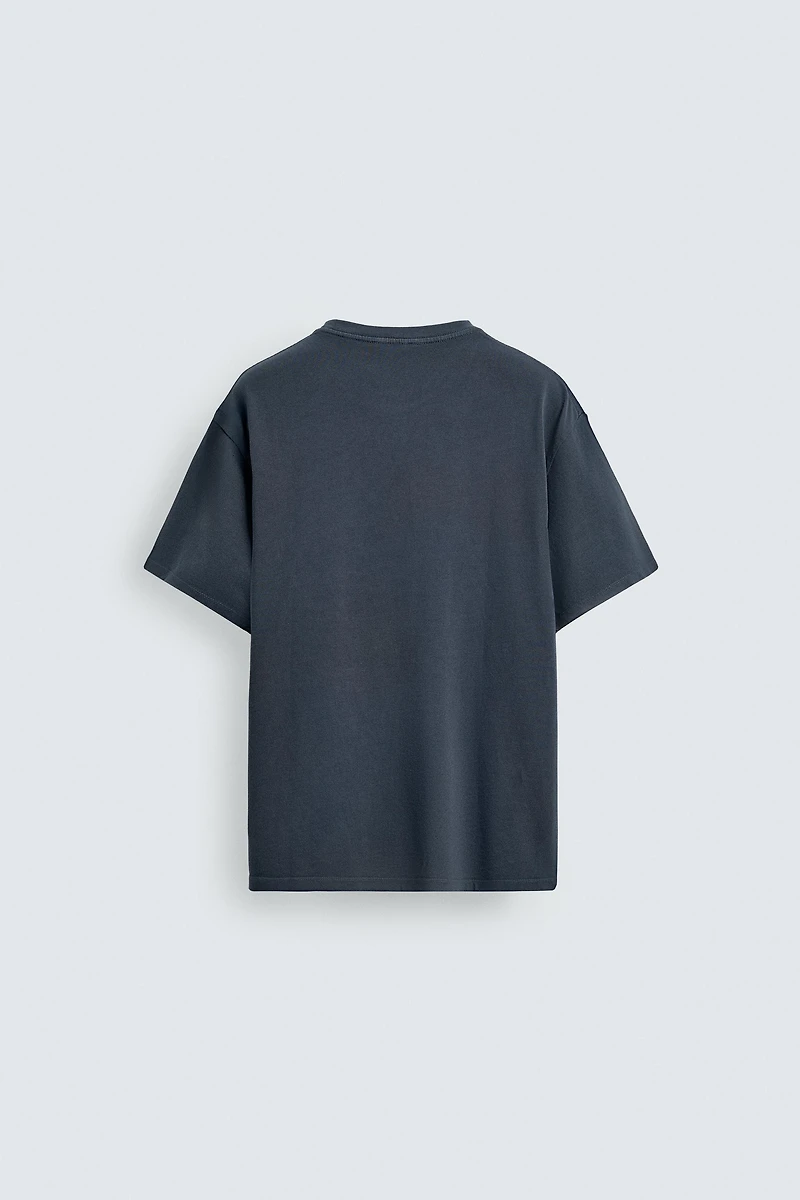 NAUTICAL EMBROIDERED POCKET T-SHIRT