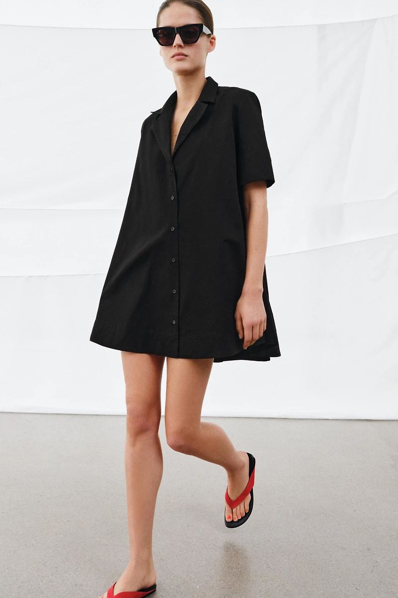 ZW COLLECTION POPLIN MINI DRESS