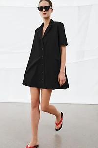 ZW COLLECTION POPLIN MINI DRESS