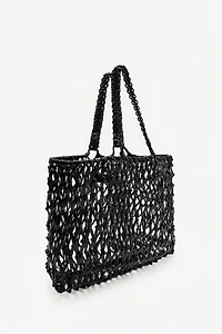 LIMITED EDITION BRAIDED LEATHER MAXI SHOPPER