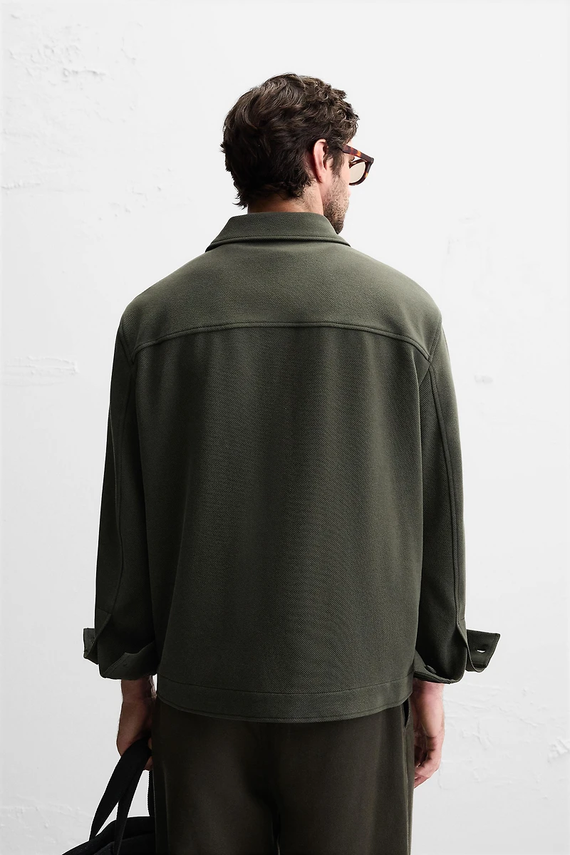 COMFORT TEXTURED OVERSHIRT