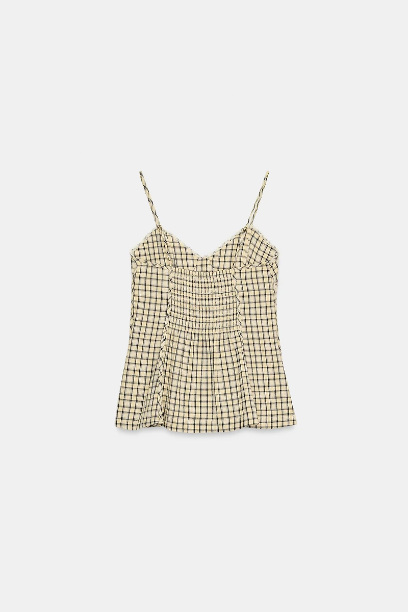 TOP STYLE LINGERIE À CARREAUX