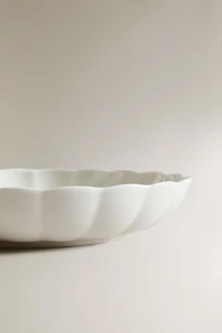 ASSIETTE CREUSE PORCELAINE ONDES