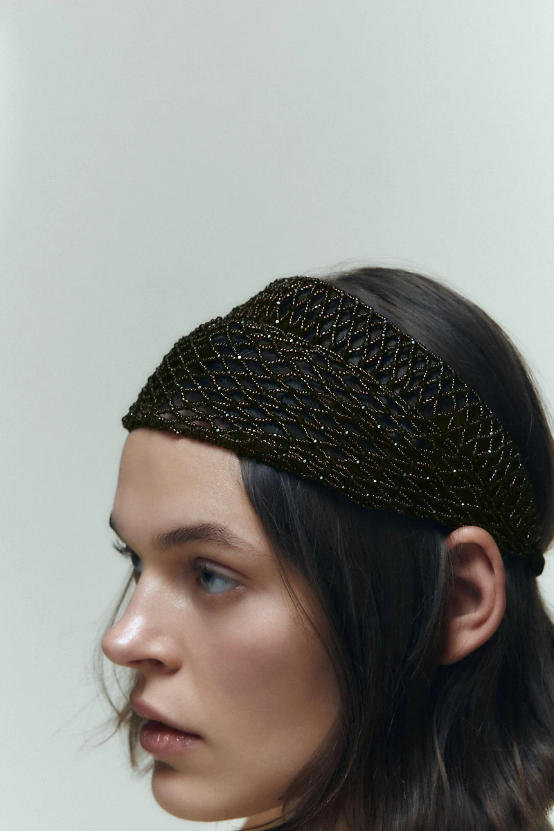 LIMITED EDITION BEADED SPARKLE HEADBAND