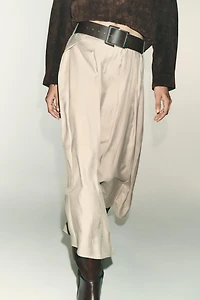 BELTED MIDI SKIRT