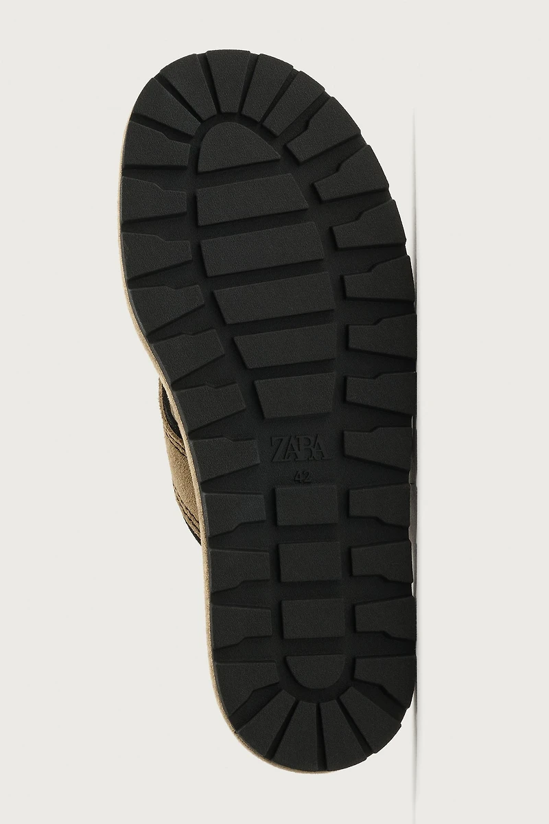 LEATHER STRAP SANDALS
