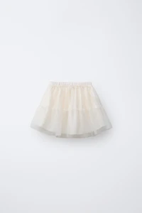 RUFFLED TULLE SKIRT