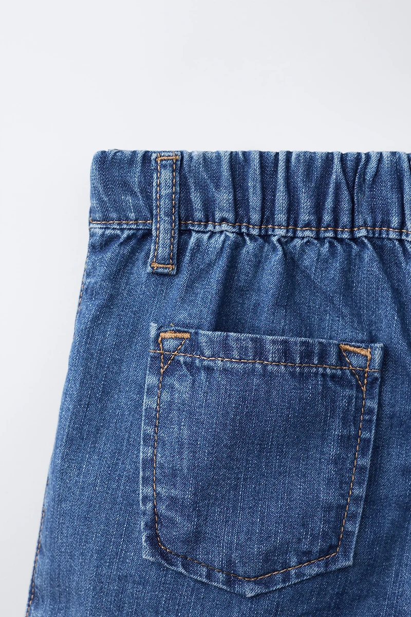 DENIM BERMUDA SKIRT
