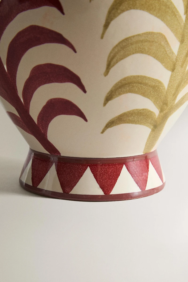 VASE CÉRAMIQUE À DEUX ANSES
